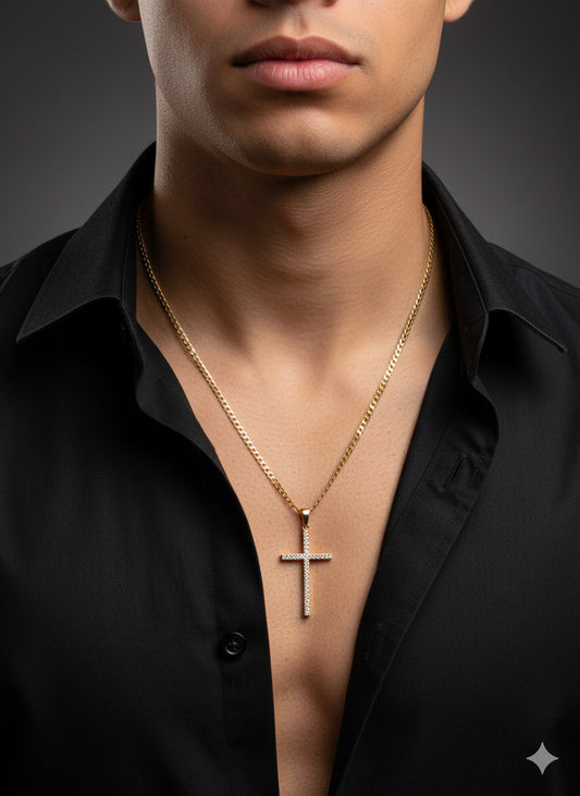 Cadena Corte Brillo fina de Oro 10K y 2mm. Incluye dije. 18 pulgadas. Delicadeza y brillo en ideljewelry.com