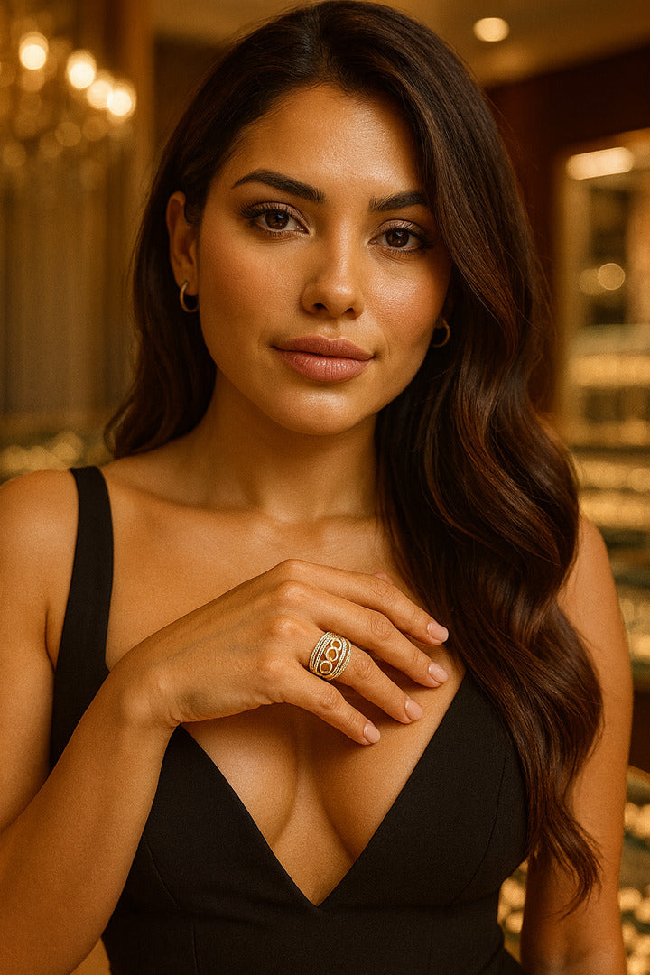 Anillo Clásico de Oro 10K - Detalle Fino Talla 7” - Anillo de Oro 10K elegante y versátil en talla 7”. El accesorio perfecto con un detalle fino y lujoso. Ideal para uso diario o apilado. Compra en ideljewelry.com