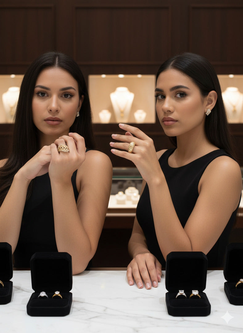 Anillos de Oro 10K de estilos modernos en todas las tallas. Un lujo discreto con un detalle que marca la diferencia. Calidad que se siente. Encuentra tu talla en ideljewelry.com