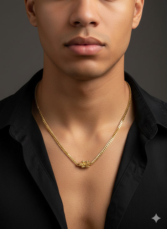 Cuban Link esencial de Oro 10K de 3mm. 18 pulgadas. El símbolo de la moda y la abundancia. ¡Compra en ideljewelry!